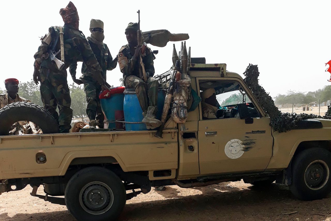 Archiefbeeld van begin januari. Het Nigeriaanse leger voert samen met soldaten uit Tsjaad al langer een strijd tegen islamitische terreurorganisaties.
