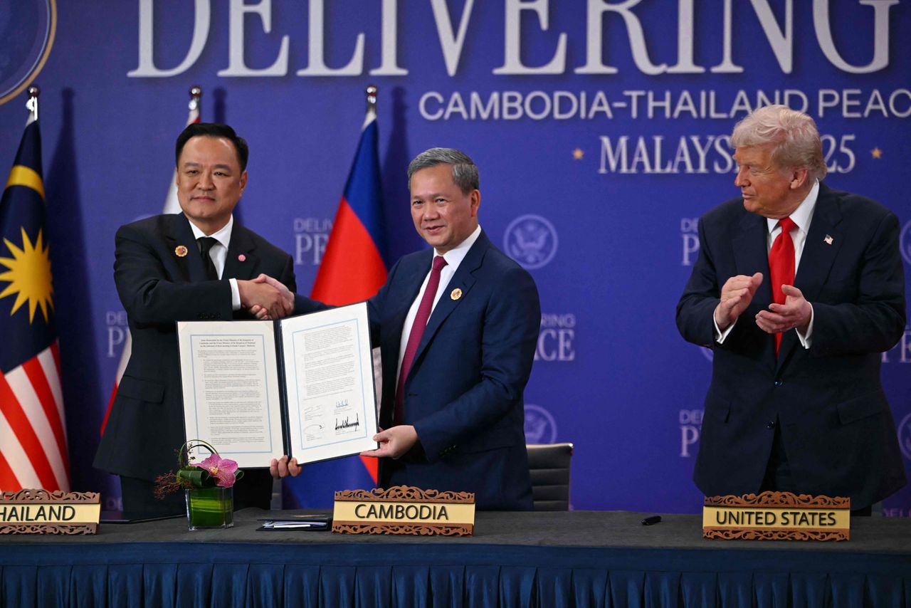 Thailand stopt voorlopig met uitvoering vredesakkoord met Cambodja