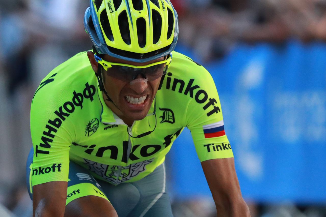 In de eerste week van de koers kwam Contador al twee keer ten val.