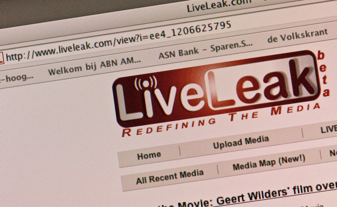 LiveLeak zoals afgebeeld in Fitna, de spraakmakende film van Geert Wilders uit 2008.