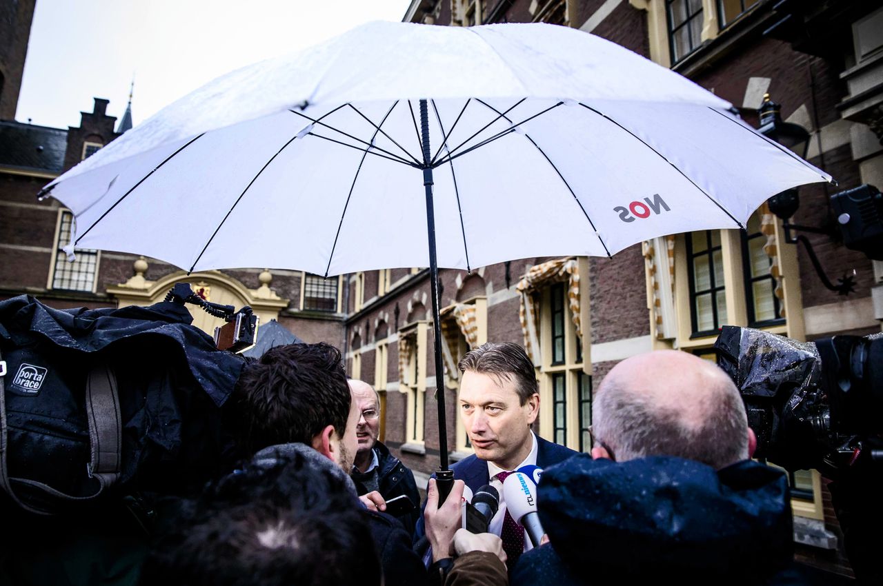 Minister Halbe Zijlstra van Buitenlandse Zaken (VVD) eerder deze maand op het Binnenhof.