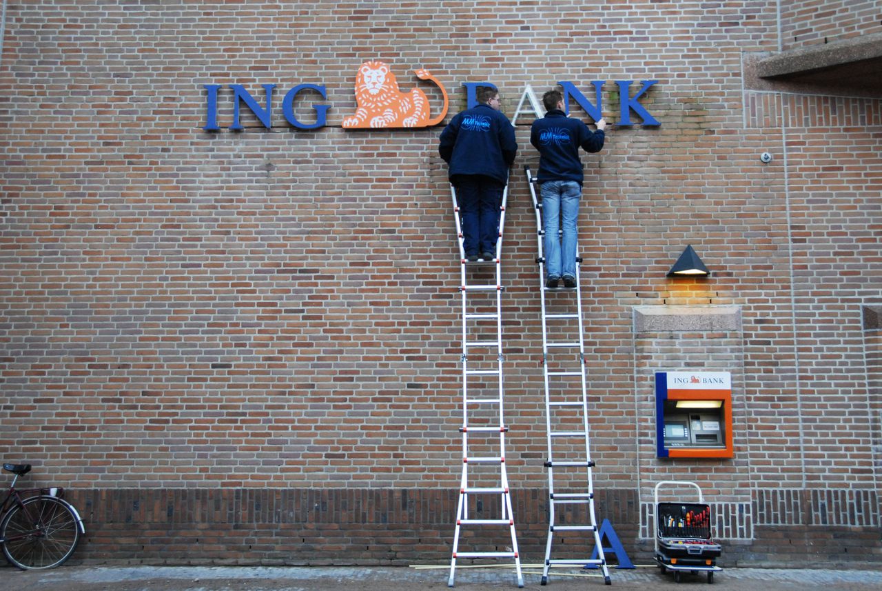 leeuw heeft al een oranje kop gekregen