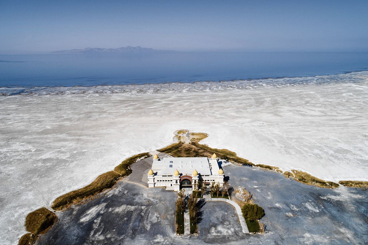 Utah ziet zijn beroemde zoutmeer droogvallen 