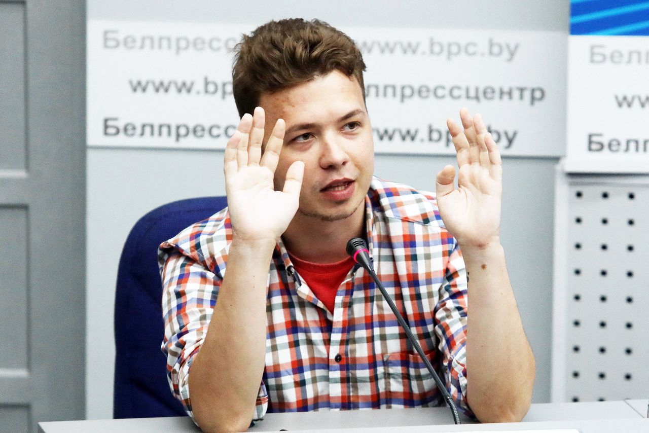 Gratie voor uit vliegtuig geplukte Wit-Russische activist Roman Pratasevitsj 