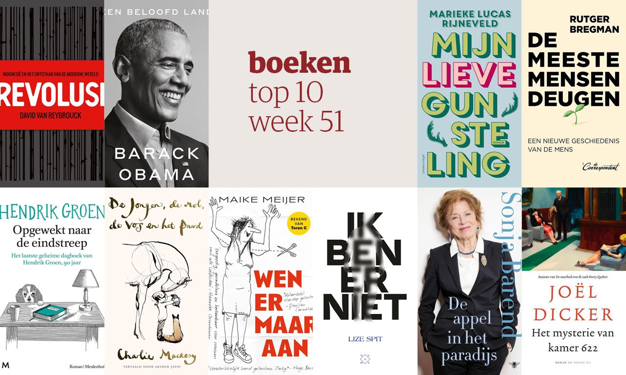 De tien bestverkochte boeken van week 51 