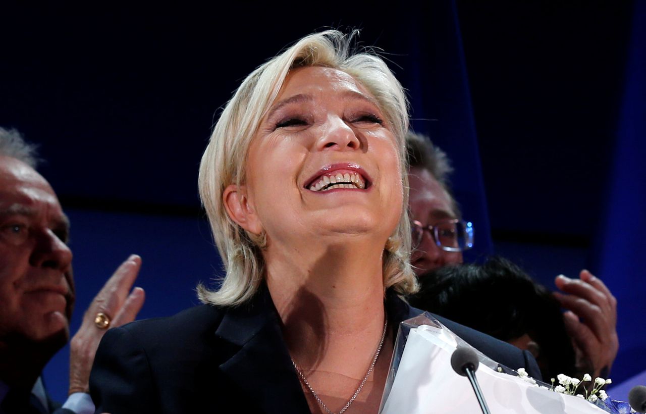 Dit is pas 't begin, zeggen de fans van Le Pen in Hénin ...