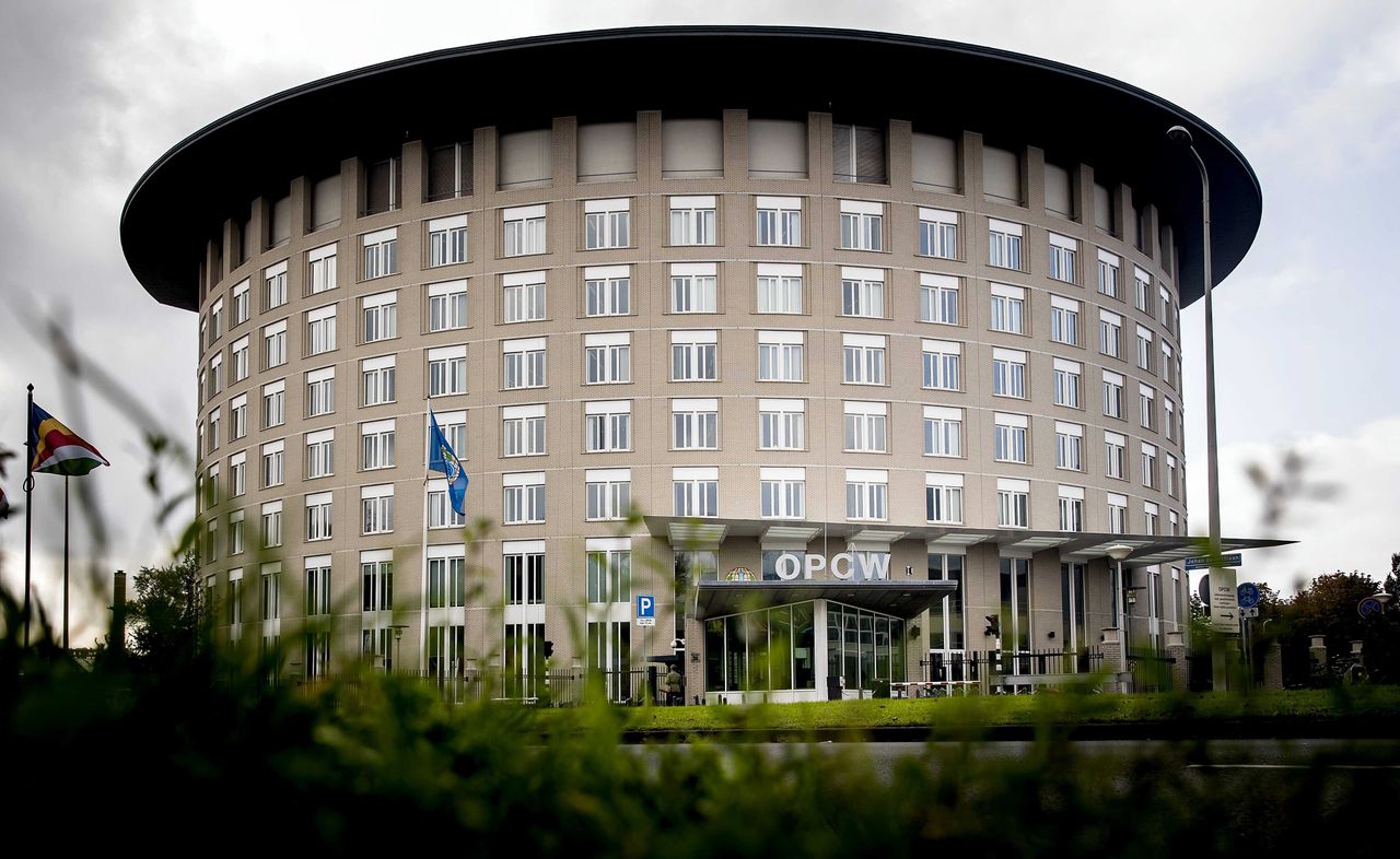 Het OPCW-gebouw in Den Haag.