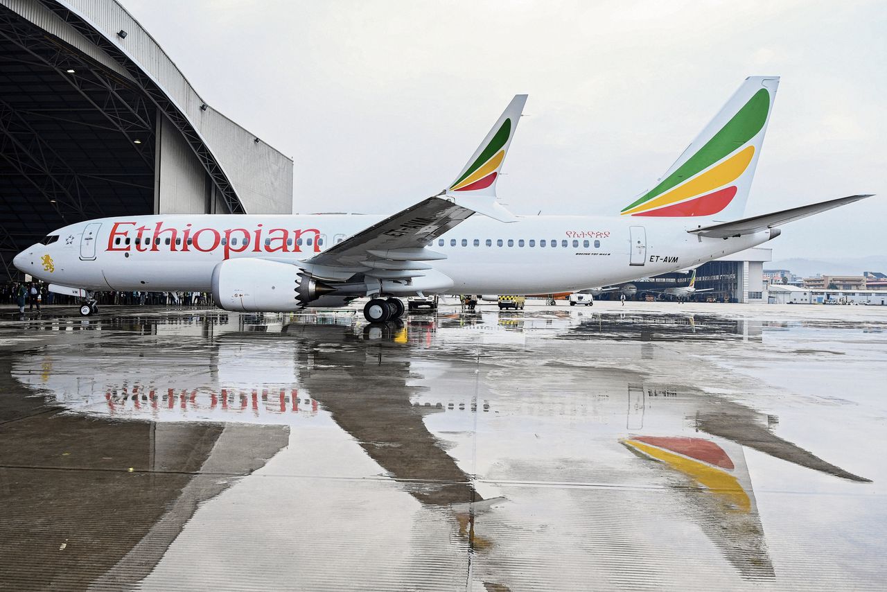 Een toestel van Ethiopian Airlines, van hetzelfde type dat zondagochtend crashte.