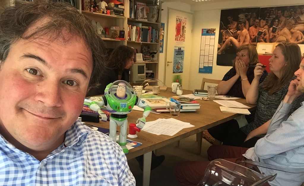 De directeur van CPNB komt altijd binnen met een