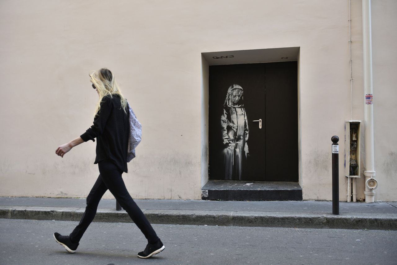 Eerbetoon Banksy aan slachtoffers Bataclan gestolen 