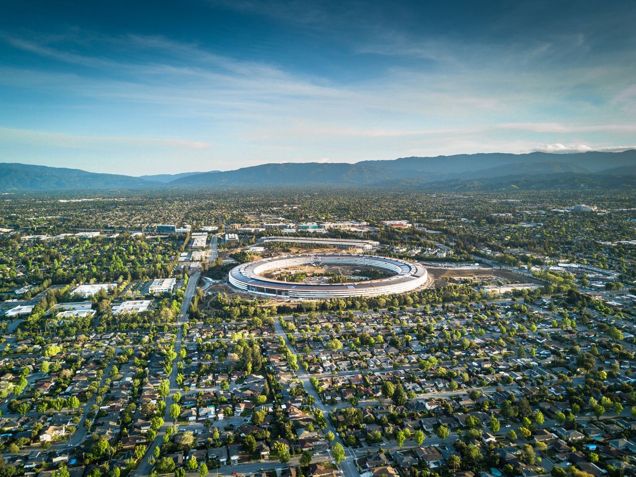 Apples hoofdkwartier in Silicon Valley in Californië