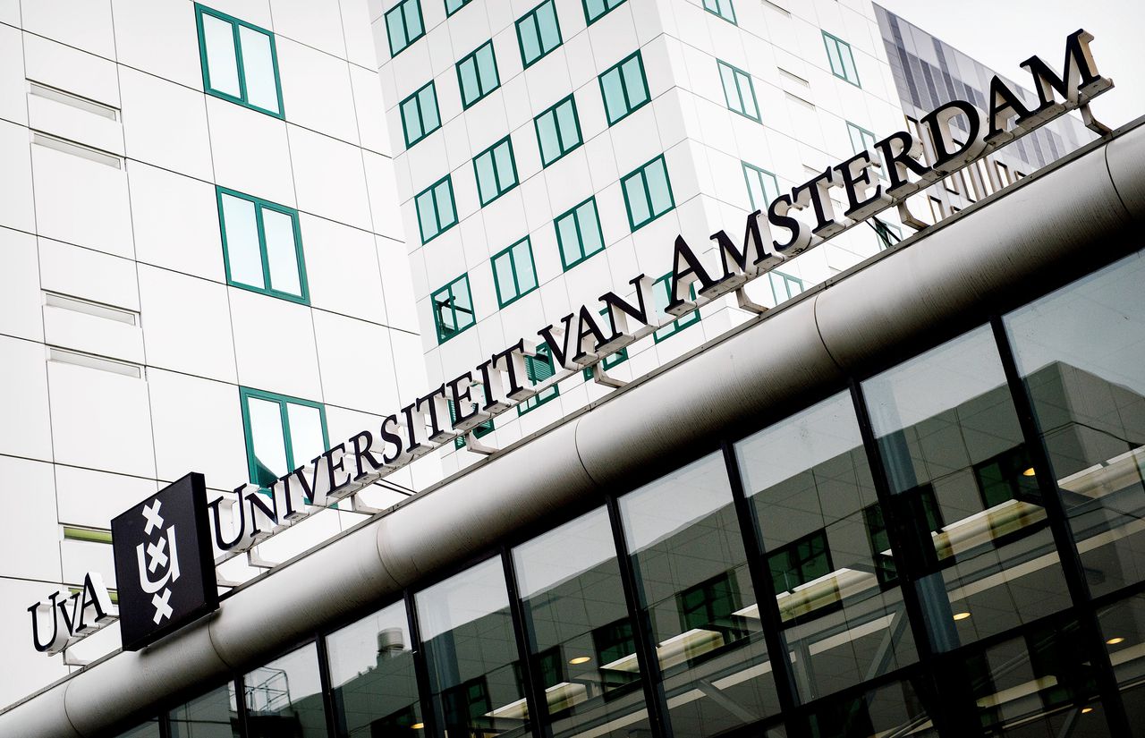 Archiefbeeld van een van de gebouwen van de UvA in Amsterdam. Dymph van den Boom was van 2007 tot en met 2016 rector magnificus op die universiteit.