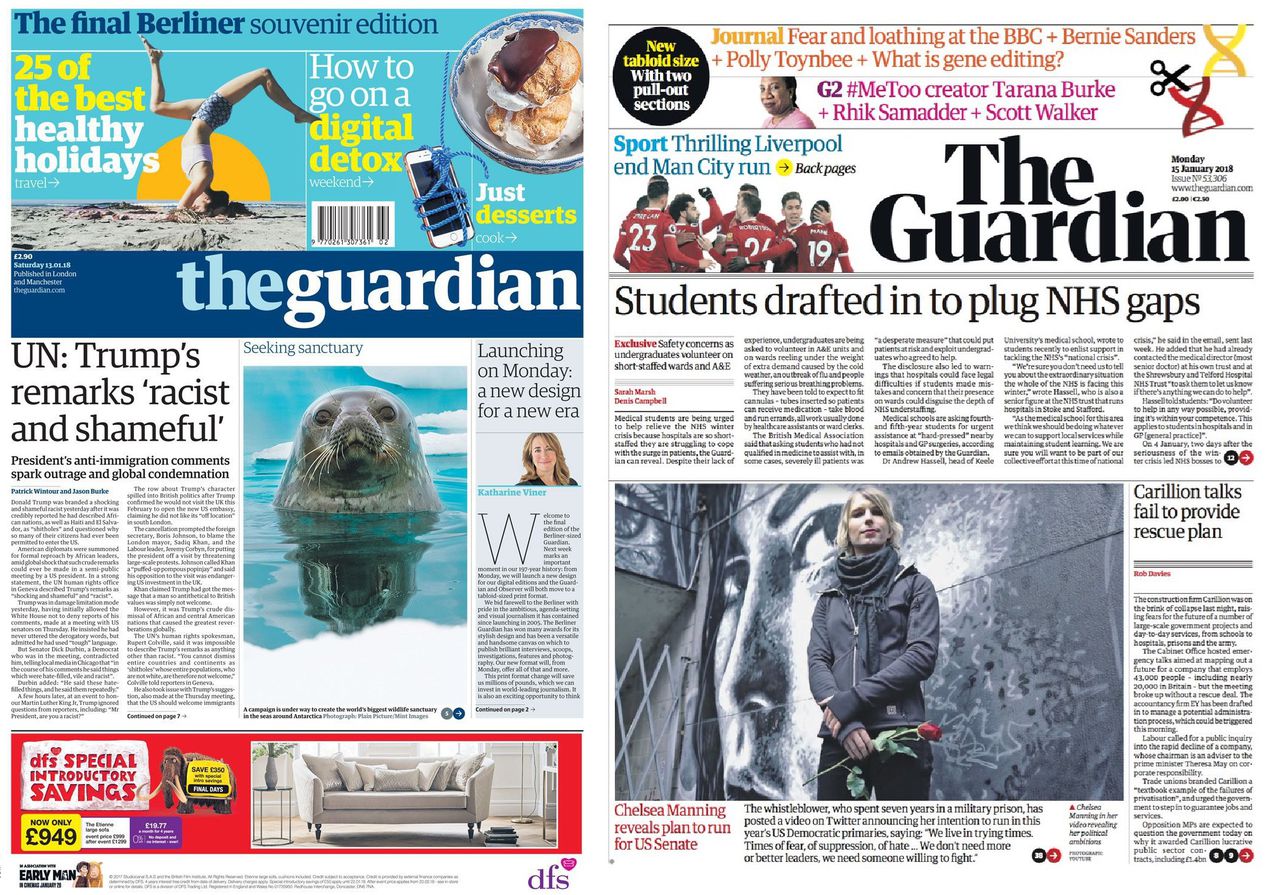 The Guardian op tabloid: succesrijk en verliesgevend 