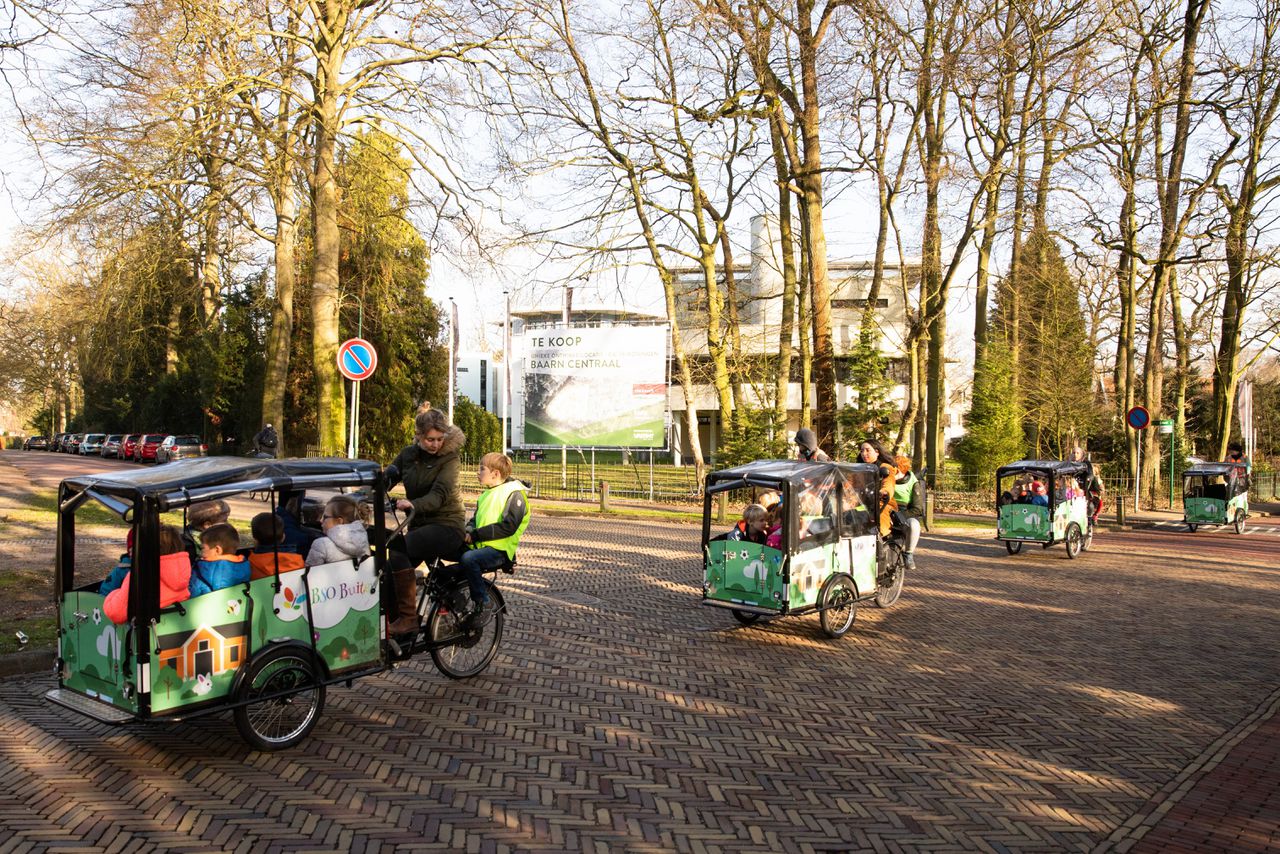 Alternatief voor de Stint, zoals hier in Baarn: de elektrische bakfiets.