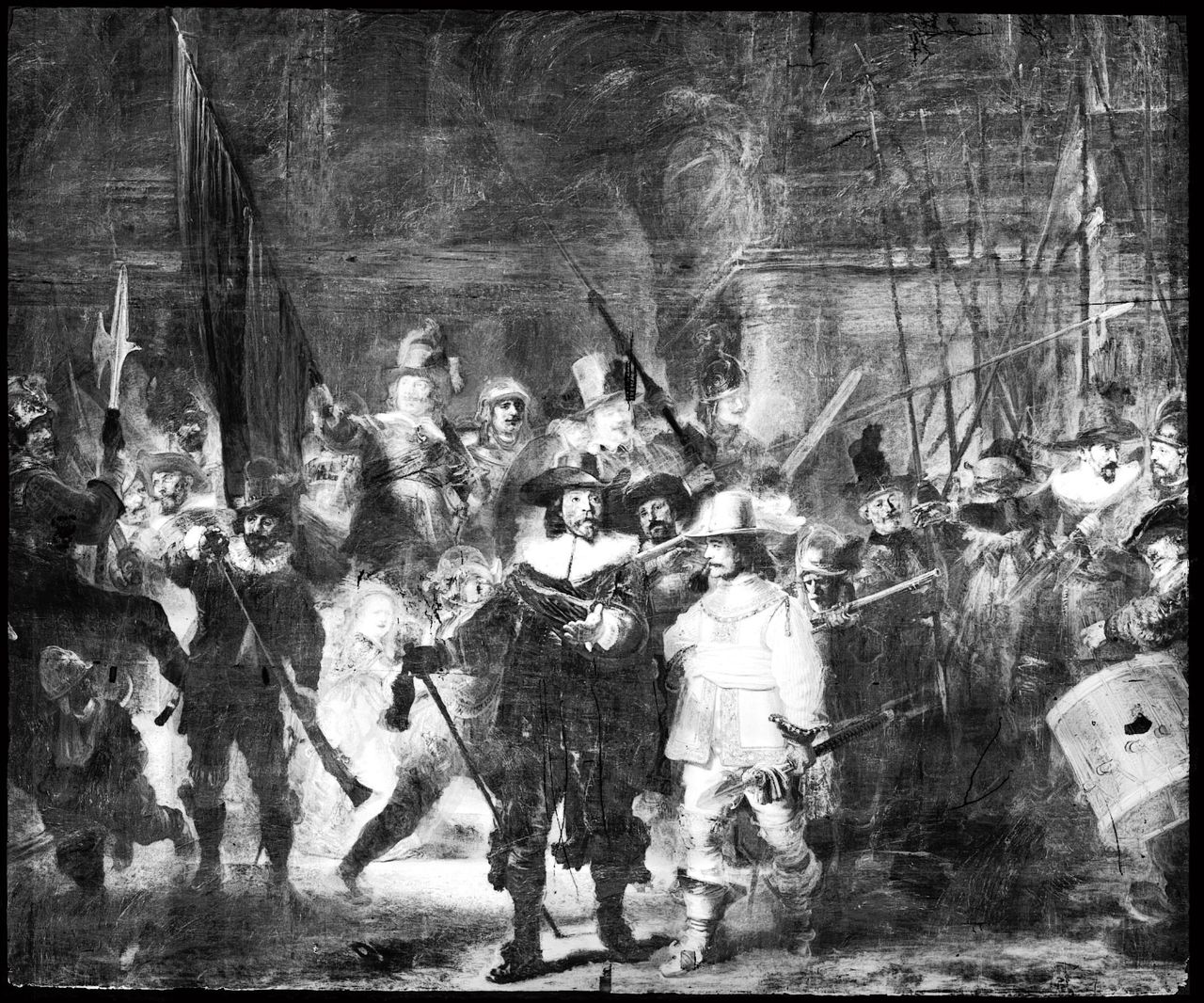 Rembrandt gebruikte een loodhoudend laagje voor de Nachtwacht 