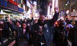 De dag waarop de video werd gepubliceerd waarop te zien is hoe Tyre Nichols door agenten wordt afgetuigd gingen in veel Amerikaanse steden demonstranten de straat op, zoals hier in New York.